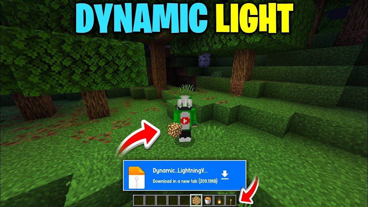 Dynamic Lighting Addon (26.x, 1.21) – MCPE/Bedrock