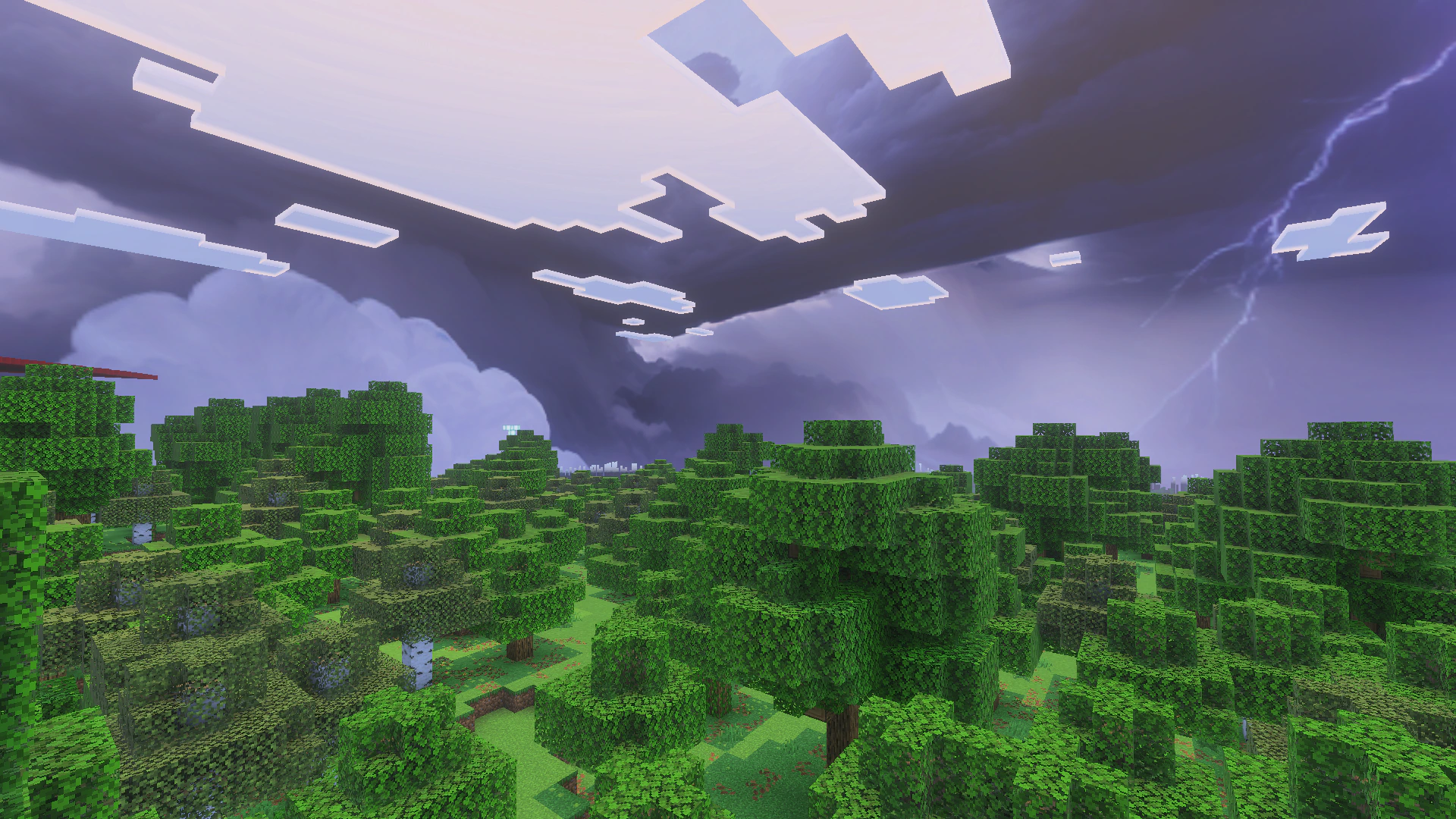 Lightning Sky Texture Pack (1.21, 1.20) – MCPE/Bedrock — screenshot 2