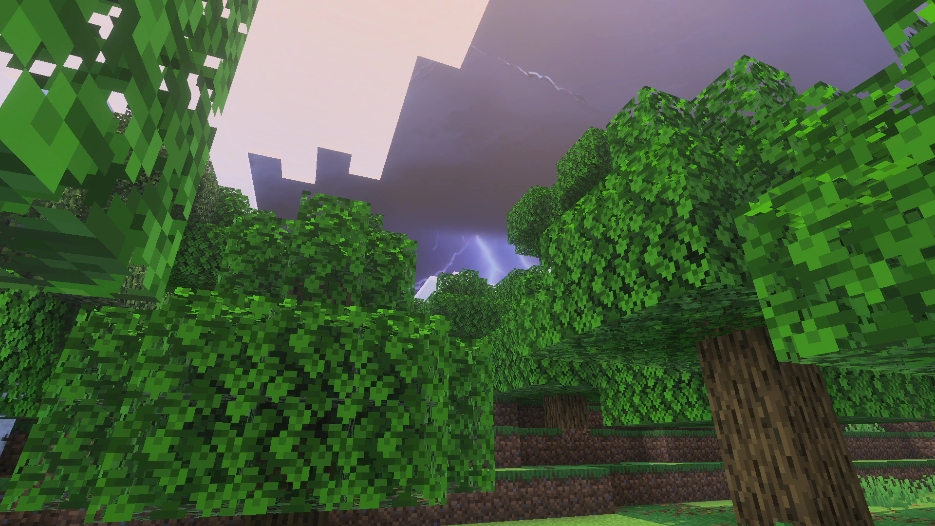 Lightning Sky Texture Pack (1.21, 1.20) – MCPE/Bedrock — screenshot 3