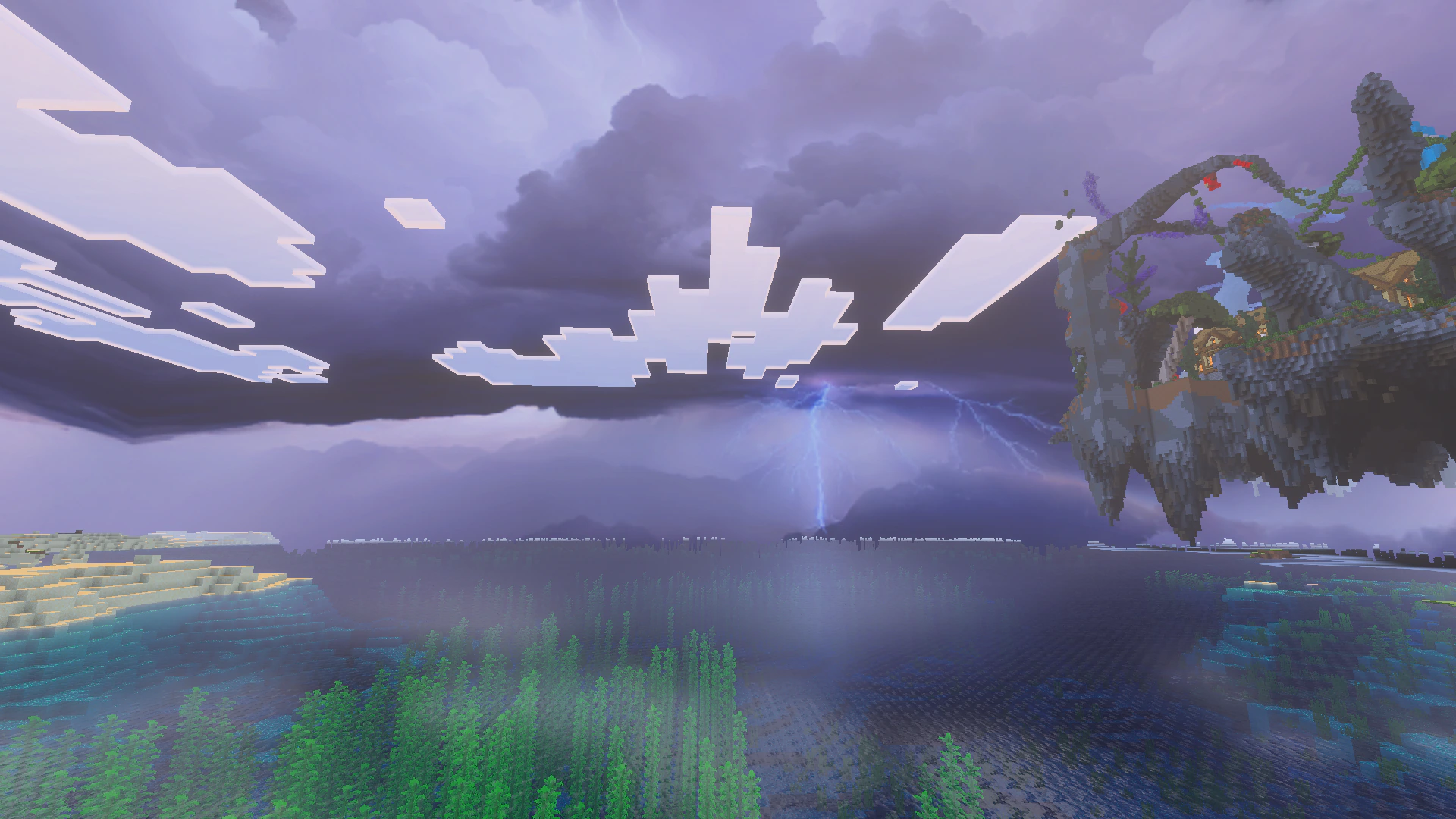 Lightning Sky Texture Pack (1.21, 1.20) – MCPE/Bedrock — screenshot 7