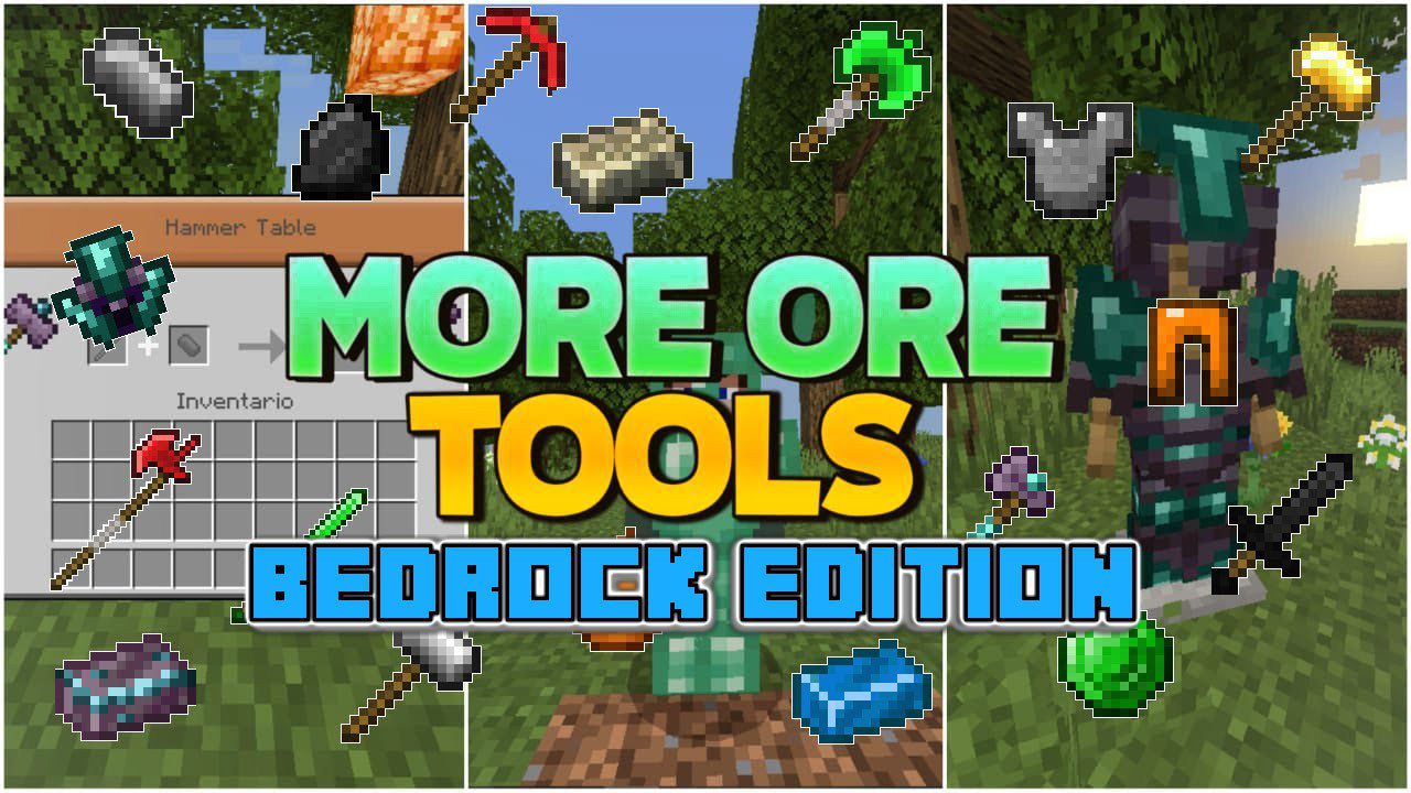 More Ores Tools Addon (26.x, 1.21) – MCPE/Bedrock Mod