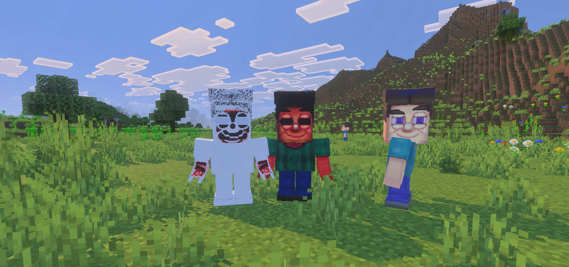Grotesque Steve Addon (26.x, 1.21) – MCPE/Bedrock Horror Mod — screenshot 1