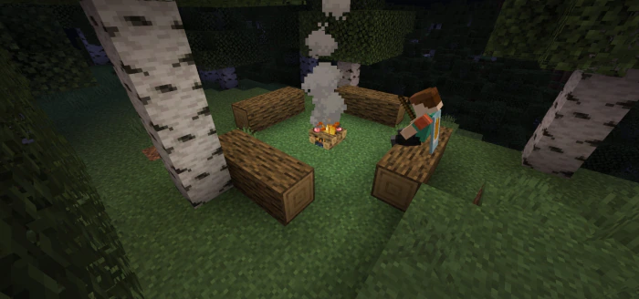 Sit on Stairs Addon (1.21, 1.20) – MCPE/Bedrock Mod — screenshot 1