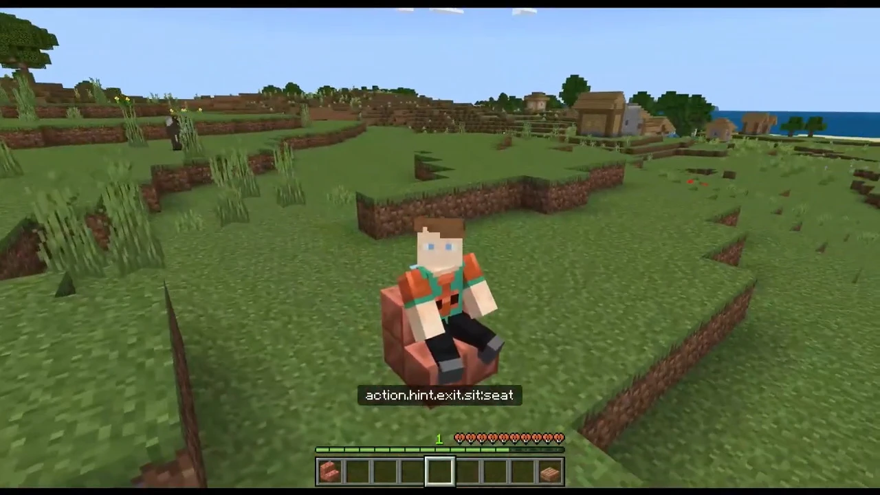 Sit on Stairs Addon (1.21, 1.20) – MCPE/Bedrock Mod — screenshot 2