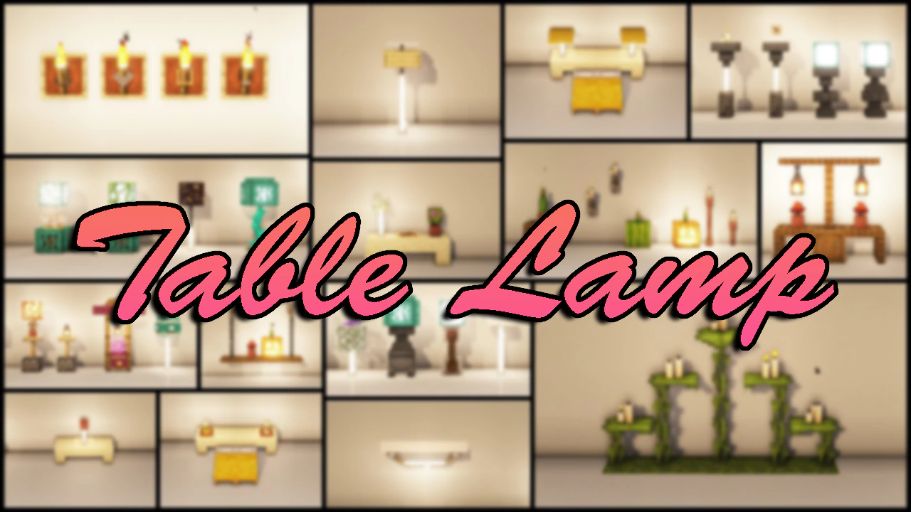 Table Lamp Addon (26.x, 1.21) – MCPE/Bedrock Mod