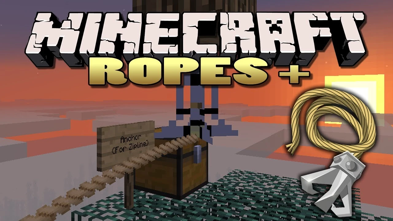 Rope & Ropes Addon (26.x, 1.21) – MCPE/Bedrock Mod — screenshot 3