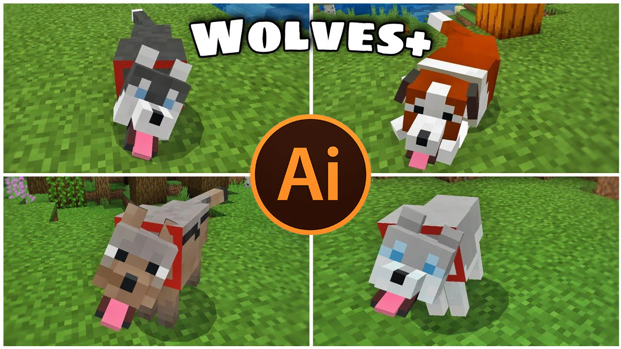 Wolf Enhanced AI Addon (26.x, 1.21) – MCPE/Bedrock Mod
