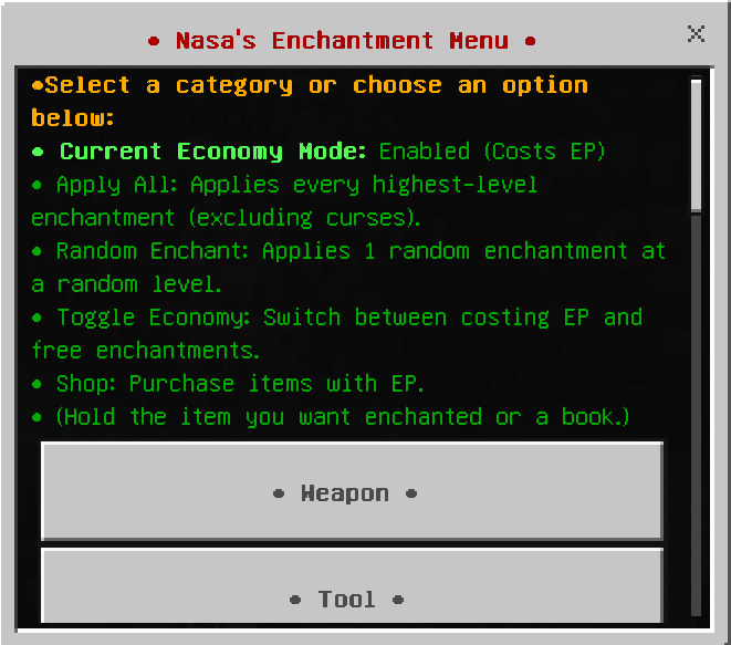 All Enchantments Menu Addon (26.x, 1.21) – MCPE/Bedrock Mod — screenshot 1