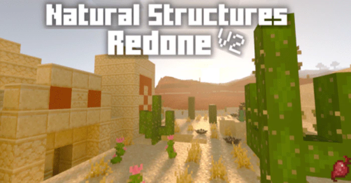 Natural Structure Redone Addon (1.21, 1.20) – MCPE/Bedrock Mod