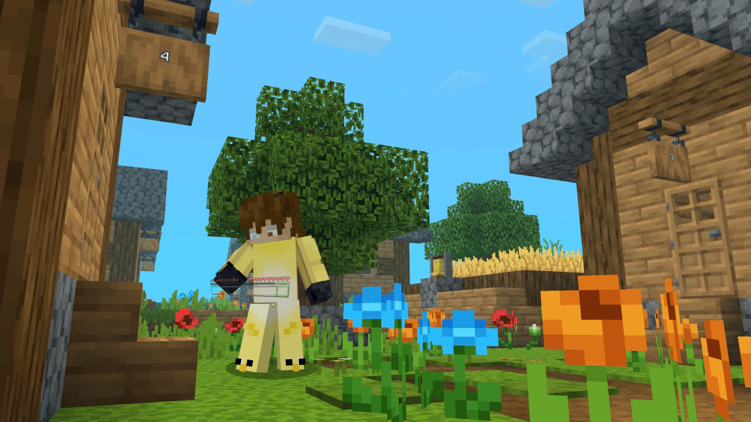 Glorious Status Bars Texture Pack (26.x, 1.21) – MCPE/Bedrock — screenshot 1