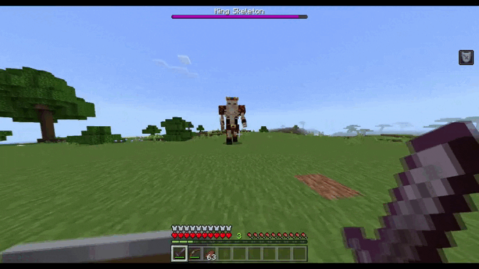 Skeleton King Addon (1.21, 1.20) – MCPE/Bedrock Epic Bosses Mod — screenshot 1