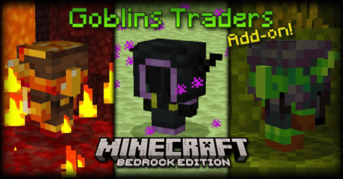 Goblin Traders Addon (1.21, 1.20) – MCPE/Bedrock Mod