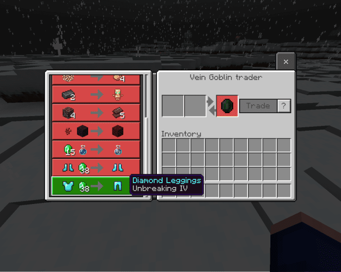 Goblin Traders Addon (1.21, 1.20) – MCPE/Bedrock Mod — screenshot 5
