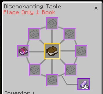 Disenchanter Table Addon (1.21, 1.20) – MCPE/Bedrock Mod — screenshot 2