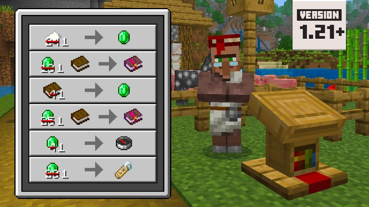 Cheapest Trades Addon (26.x, 1.21) – MCPE/Bedrock Mod