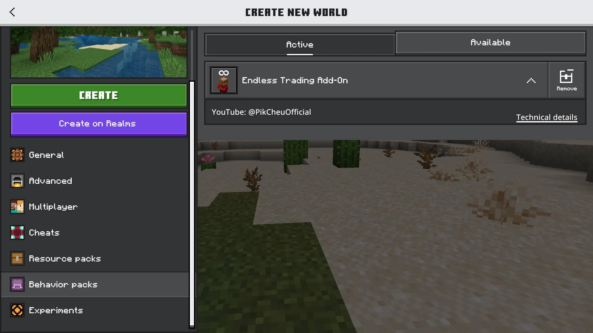 Endless Trading Addon (26.x, 1.21) – MCPE/Bedrock Mod — screenshot 1