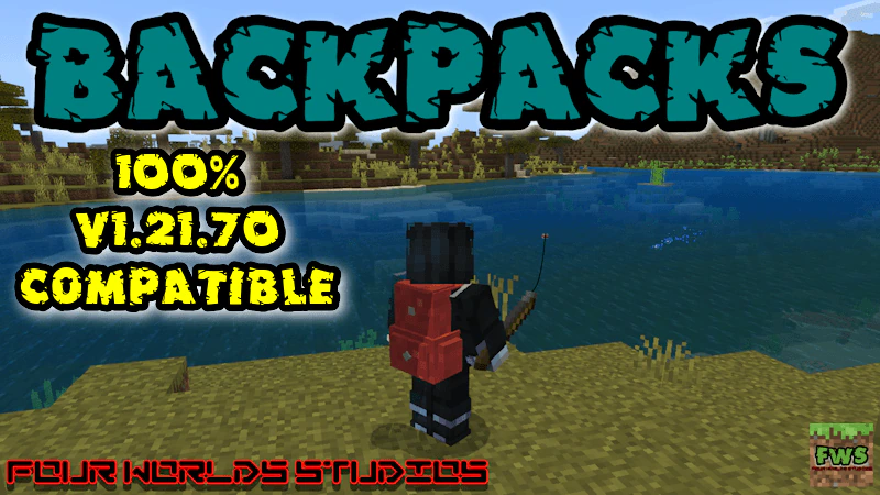 Backpacks FWS Addon (26.x, 1.21) – MCPE/Bedrock Mod