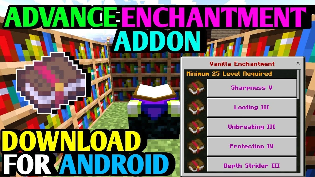 Advance Enchantment Table Addon (1.21, 1.20) – MCPE/Bedrock Mod