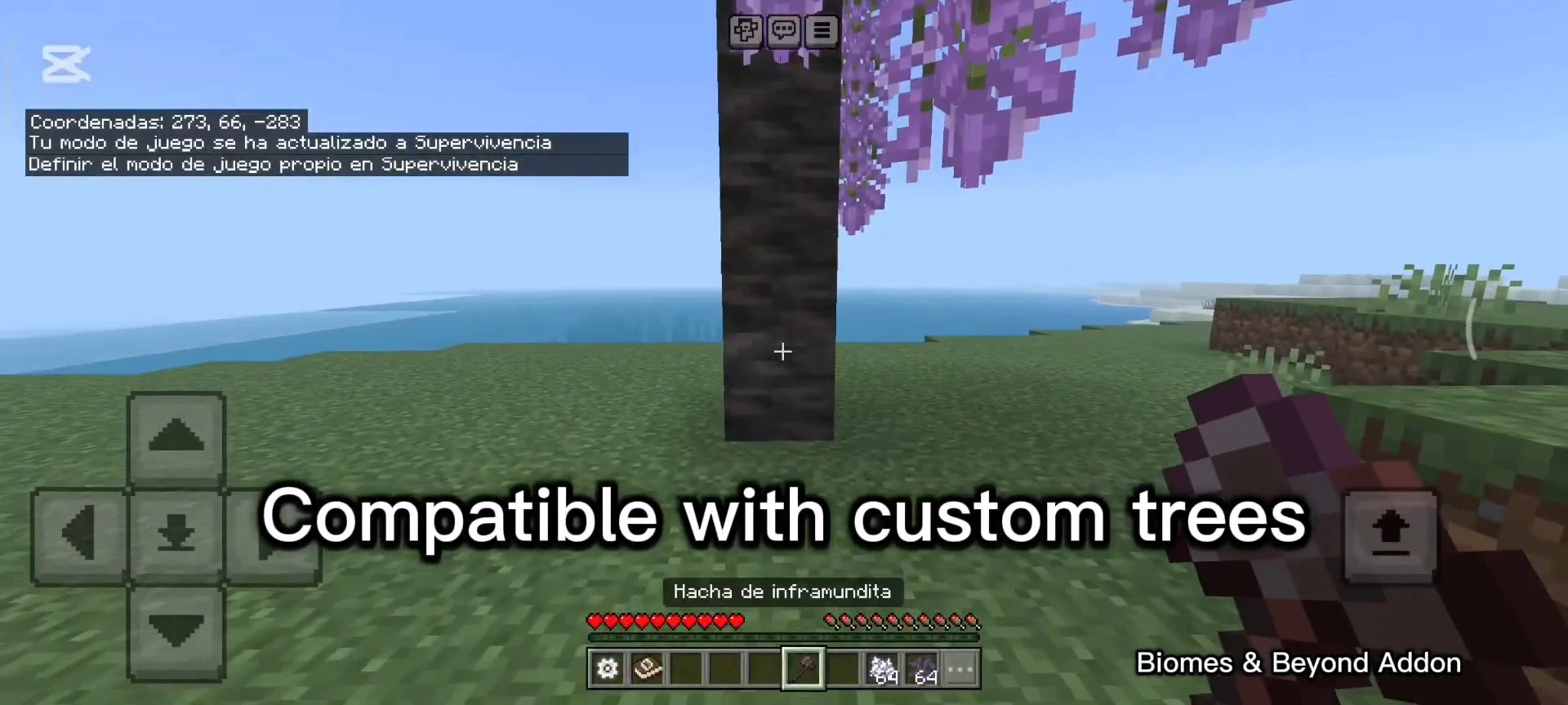 Tree Harvester Addon (26.x, 1.21) – MCPE/Bedrock Mod — screenshot 3