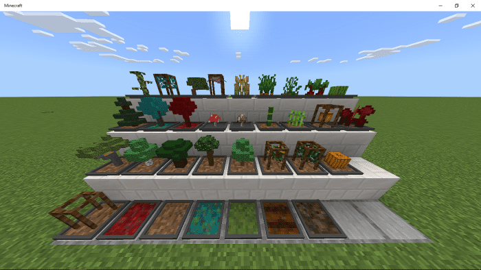 Easy Bonsai Addon (1.21, 1.20) – MCPE/Bedrock Mod — screenshot 1