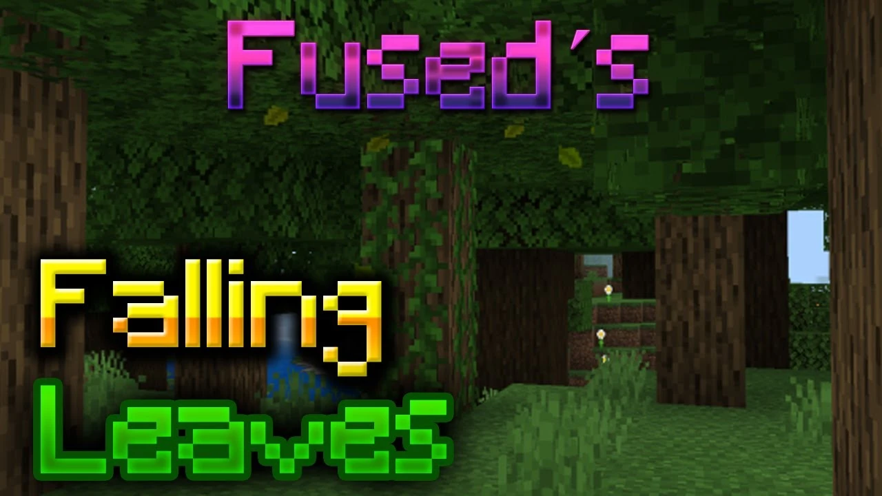 Fused's Falling Leaves Addon (1.21, 1.20) – MCPE/Bedrock Mod