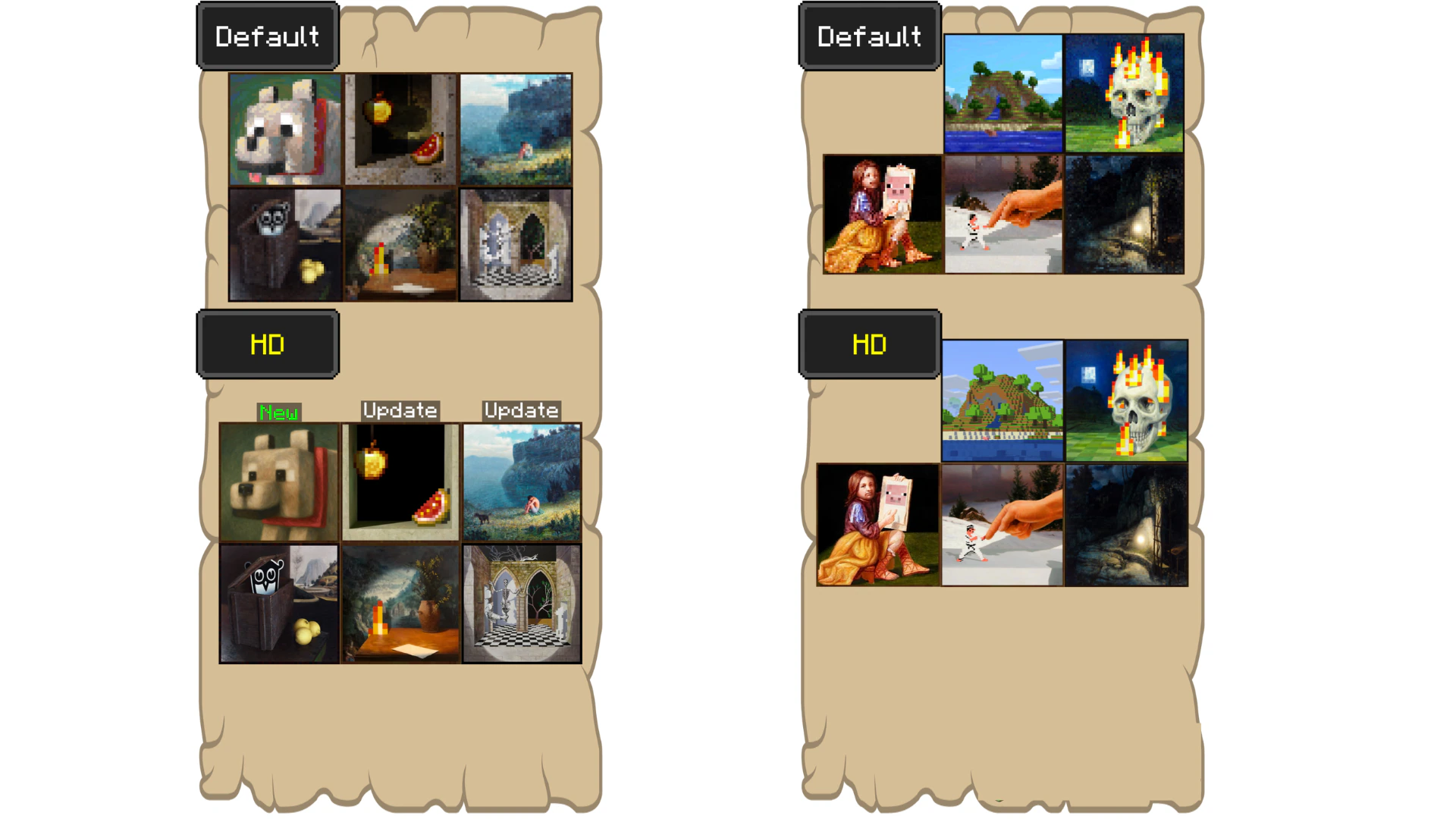 FreddyChadBear's HD Paintings Texture Pack (26.x, 1.21) – MCPE/Bedrock — screenshot 3