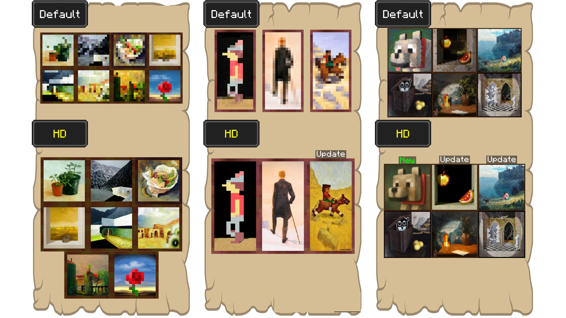 FreddyChadBear's HD Paintings Texture Pack (26.x, 1.21) – MCPE/Bedrock — screenshot 4