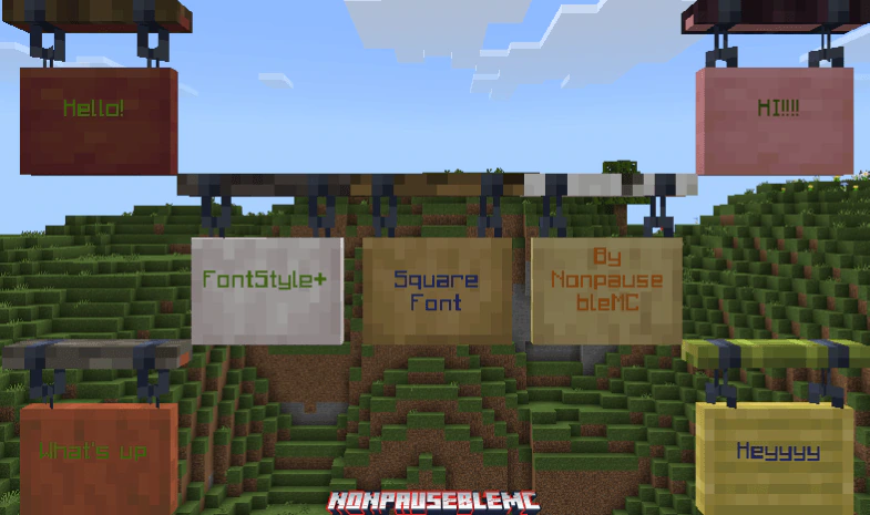 FontStyle Plus Texture Pack (1.21, 1.20) – MCPE/Bedrock — screenshot 1