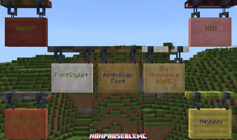 FontStyle Plus Texture Pack (1.21, 1.20) – MCPE/Bedrock — screenshot 2