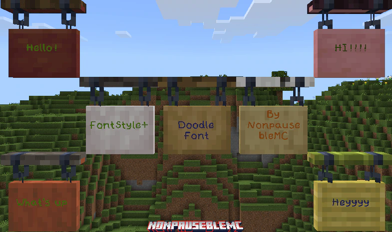FontStyle Plus Texture Pack (1.21, 1.20) – MCPE/Bedrock — screenshot 3