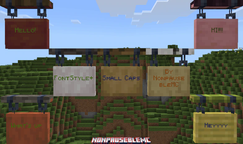 FontStyle Plus Texture Pack (1.21, 1.20) – MCPE/Bedrock — screenshot 4
