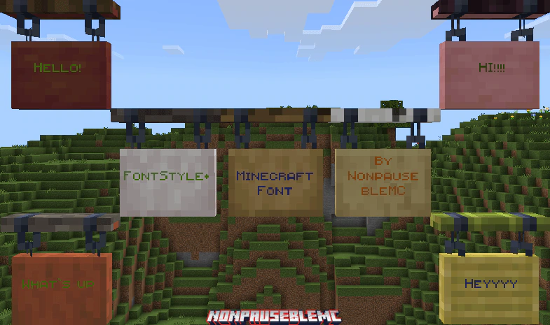 FontStyle Plus Texture Pack (1.21, 1.20) – MCPE/Bedrock — screenshot 5