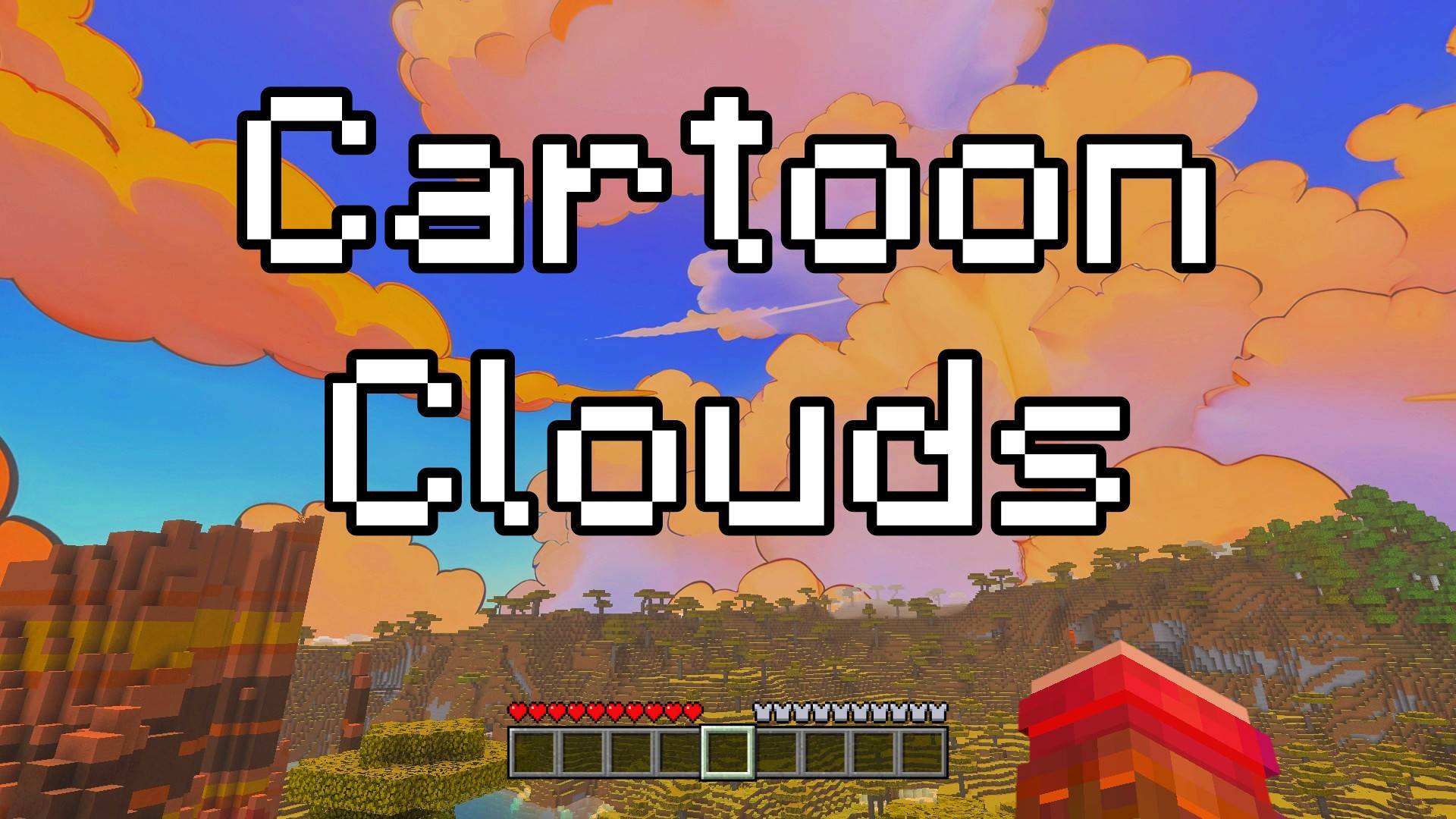 Cartoon Clouds Texture Pack (1.21, 1.20) – MCPE/Bedrock