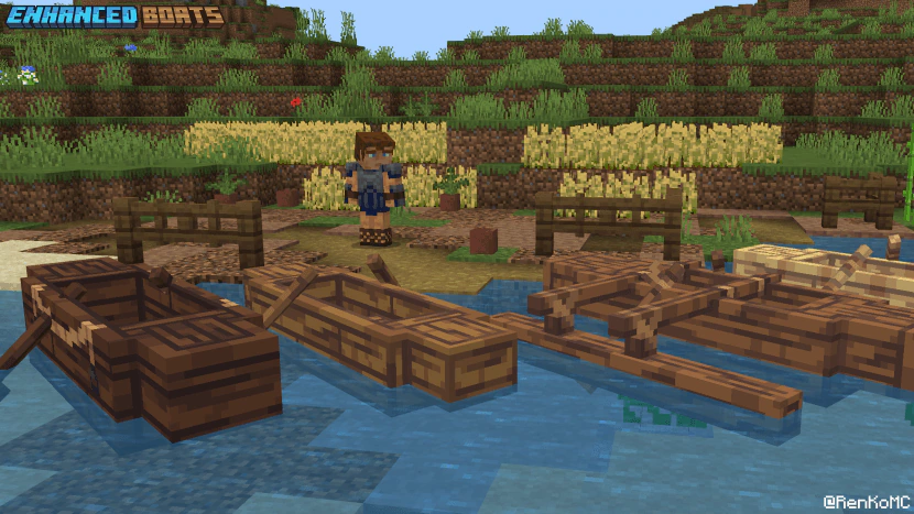 Enhanced Boats Texture Pack (26.x, 1.21) – MCPE/Bedrock — screenshot 5