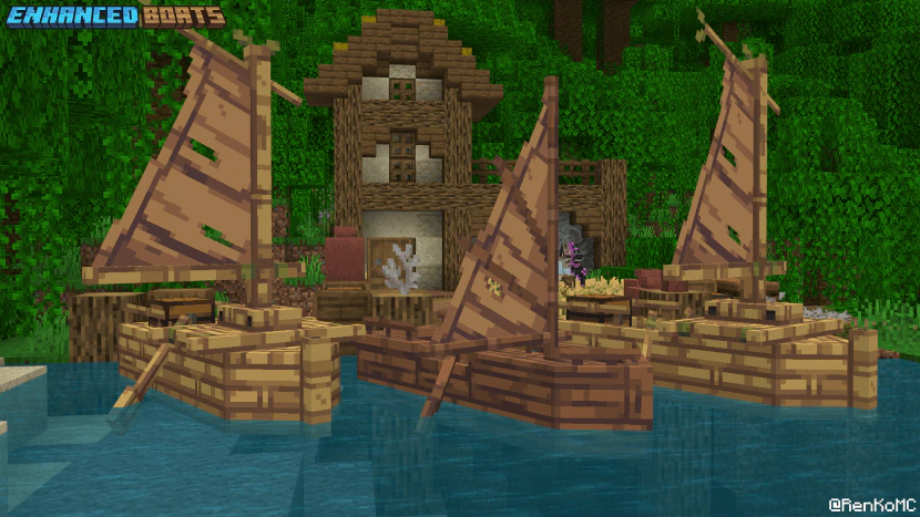 Enhanced Boats Texture Pack (26.x, 1.21) – MCPE/Bedrock — screenshot 6