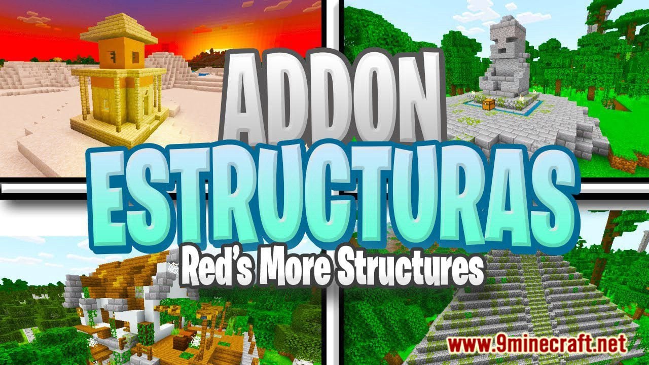 Red's More Structures Addon (1.21, 1.20) – MCPE/Bedrock Mod