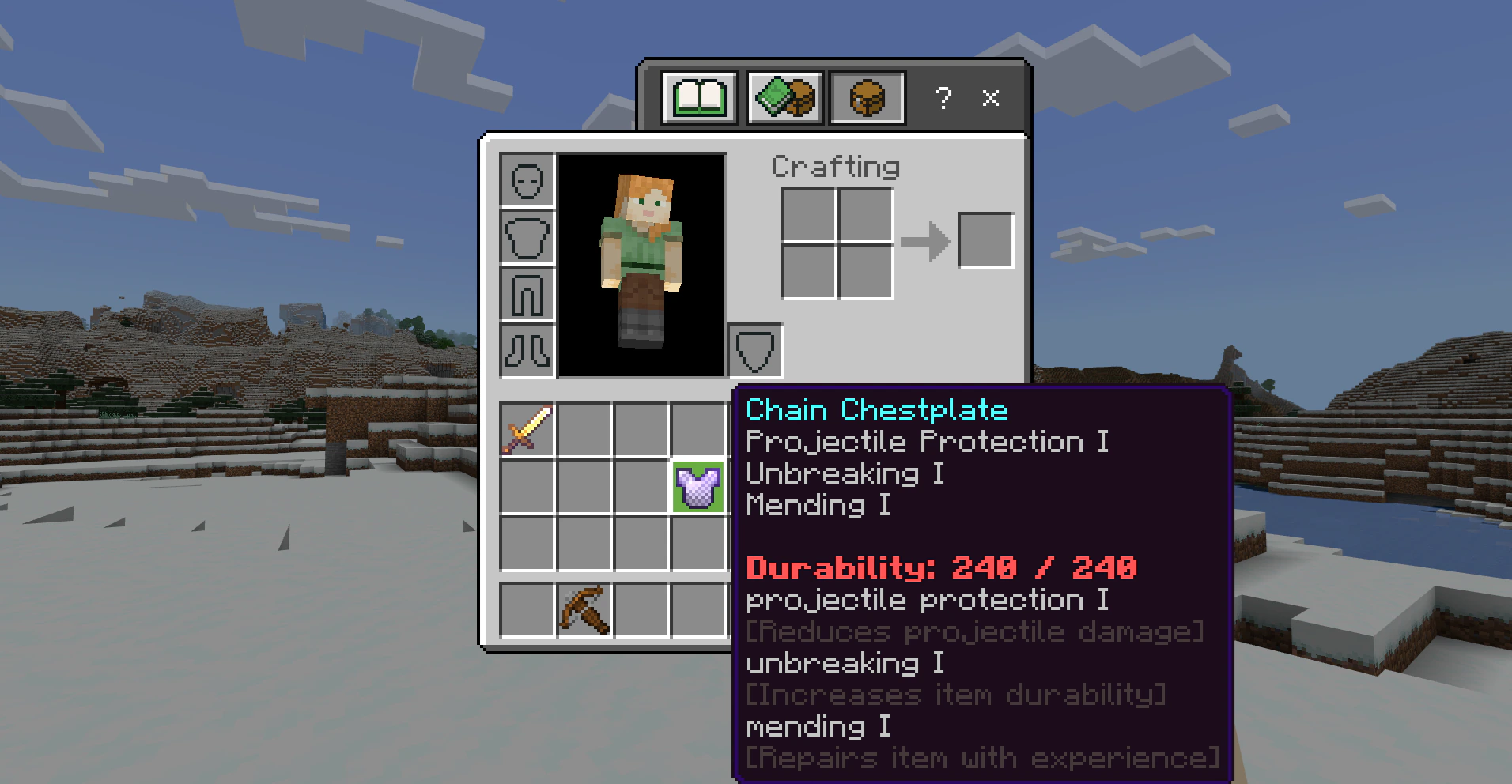Enchantment Descriptions Addon (26.x, 1.21) – MCPE/Bedrock Mod — screenshot 2