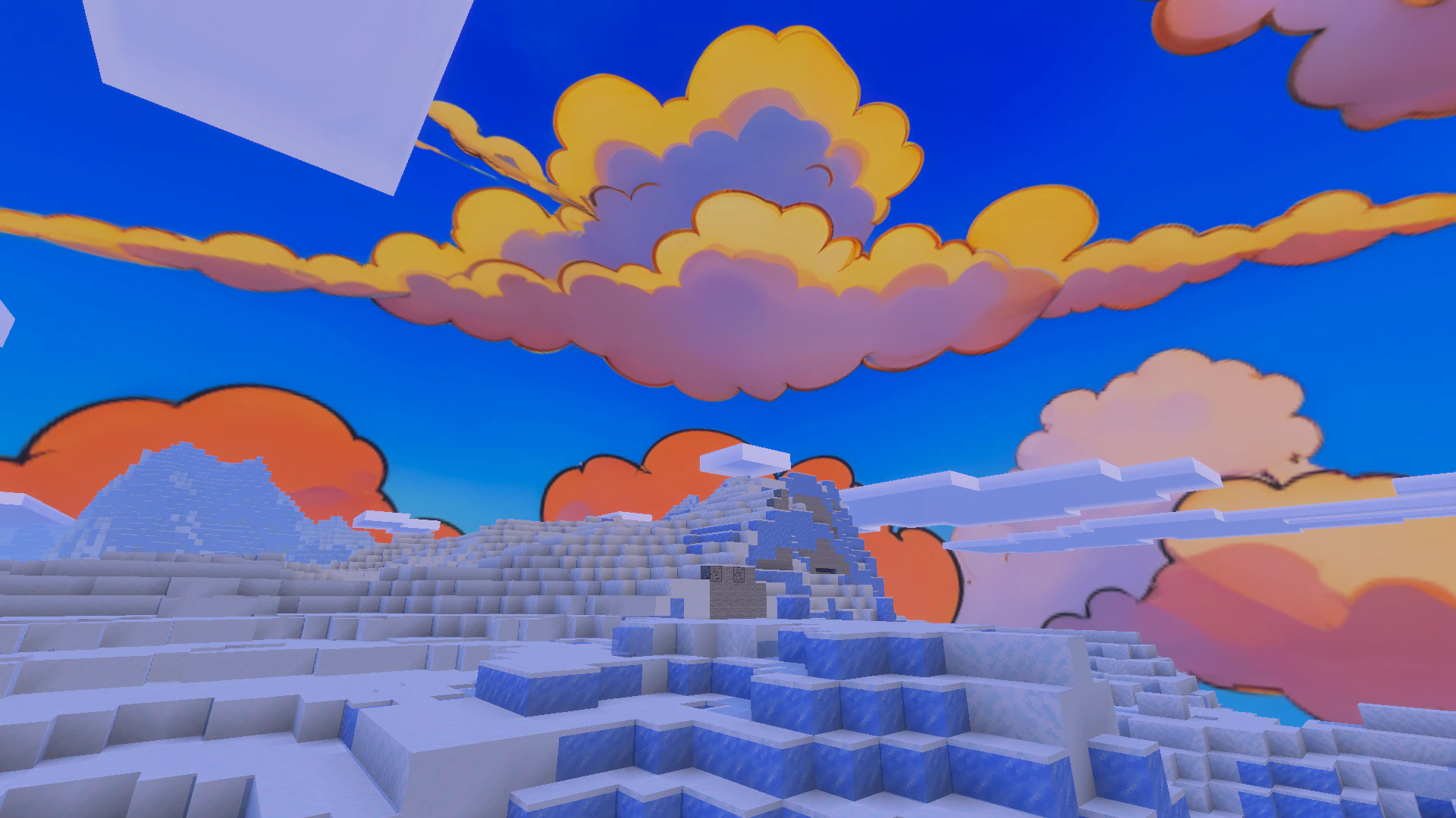 Cartoon Clouds Texture Pack (1.21, 1.20) – MCPE/Bedrock — screenshot 5