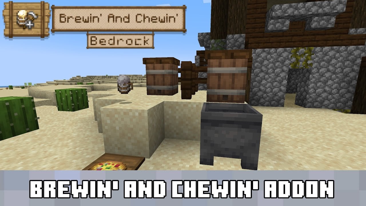 Brewin' and Chewin' Addon (1.21, 1.20) – MCPE/Bedrock Mod