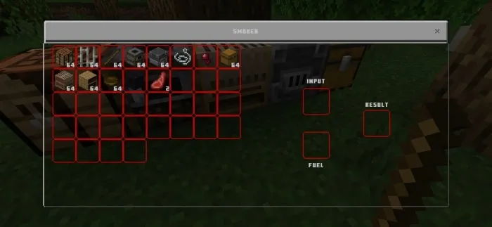 Red UI Transparent Texture Pack (1.21, 1.20) – MCPE/Bedrock — screenshot 5