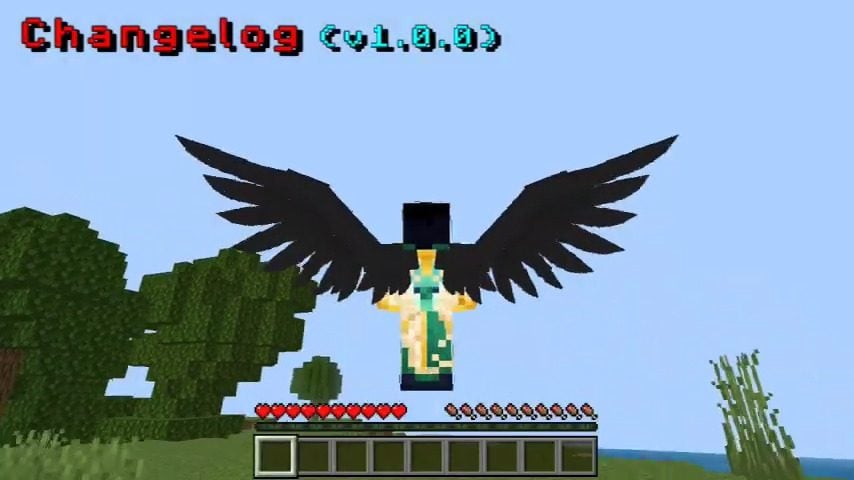 Equippable Wings Addon (1.21, 1.20) – MCPE/Bedrock Mod — screenshot 3
