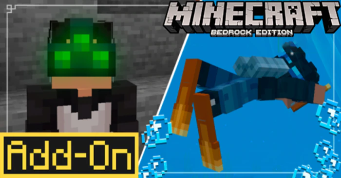 Swimwear and Night Vision Goggles Addon (26.x, 1.21) – MCPE/Bedrock Mod