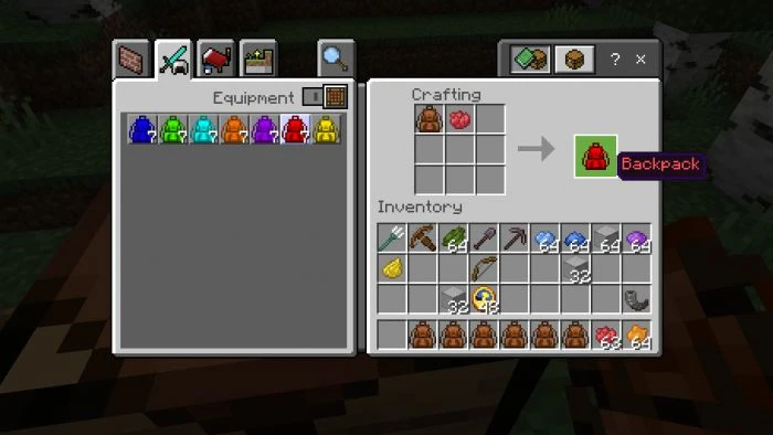 Multi Backpack Addon (26.x, 1.21+) – MCPE/Bedrock Mod — screenshot 2