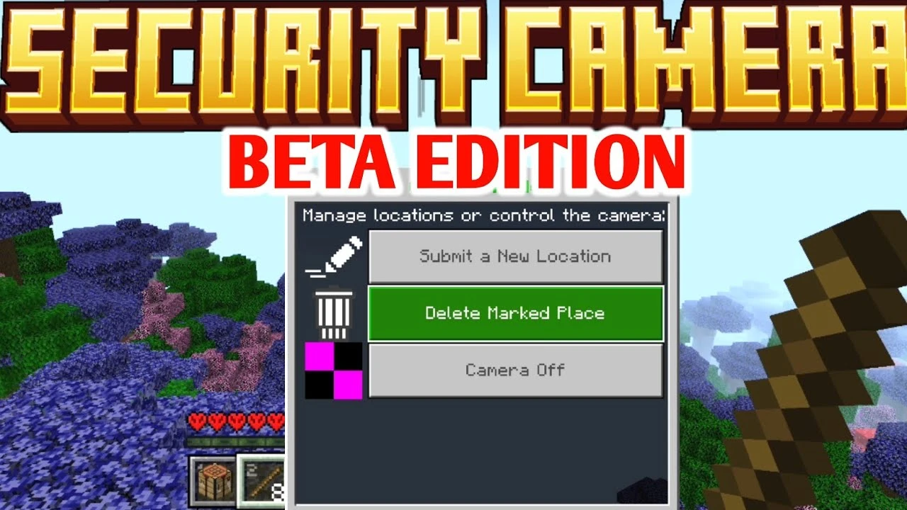Security Camera Addon (26.x, 1.21) – MCPE/Bedrock Mod