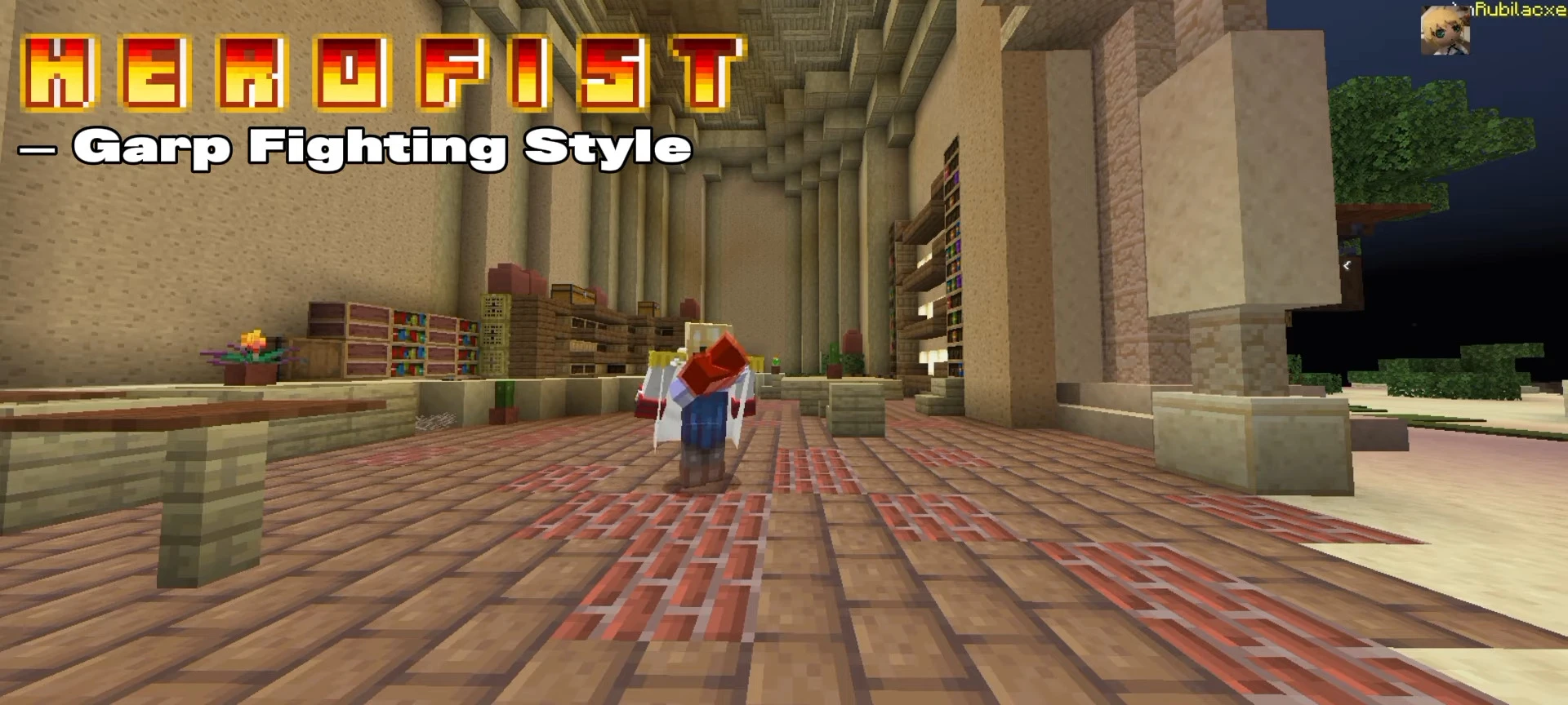 HeroFist Ruruli Addon (26.x, 1.21) – MCPE/Bedrock One Piece Mod — screenshot 1