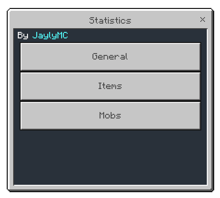 Minecraft Statistics Addon (26.x, 1.21) – MCPE/Bedrock Mod — screenshot 1