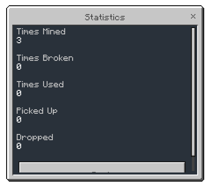 Minecraft Statistics Addon (26.x, 1.21) – MCPE/Bedrock Mod — screenshot 2