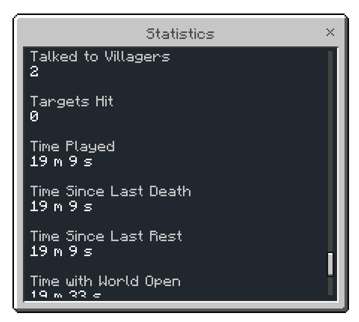 Minecraft Statistics Addon (26.x, 1.21) – MCPE/Bedrock Mod — screenshot 4