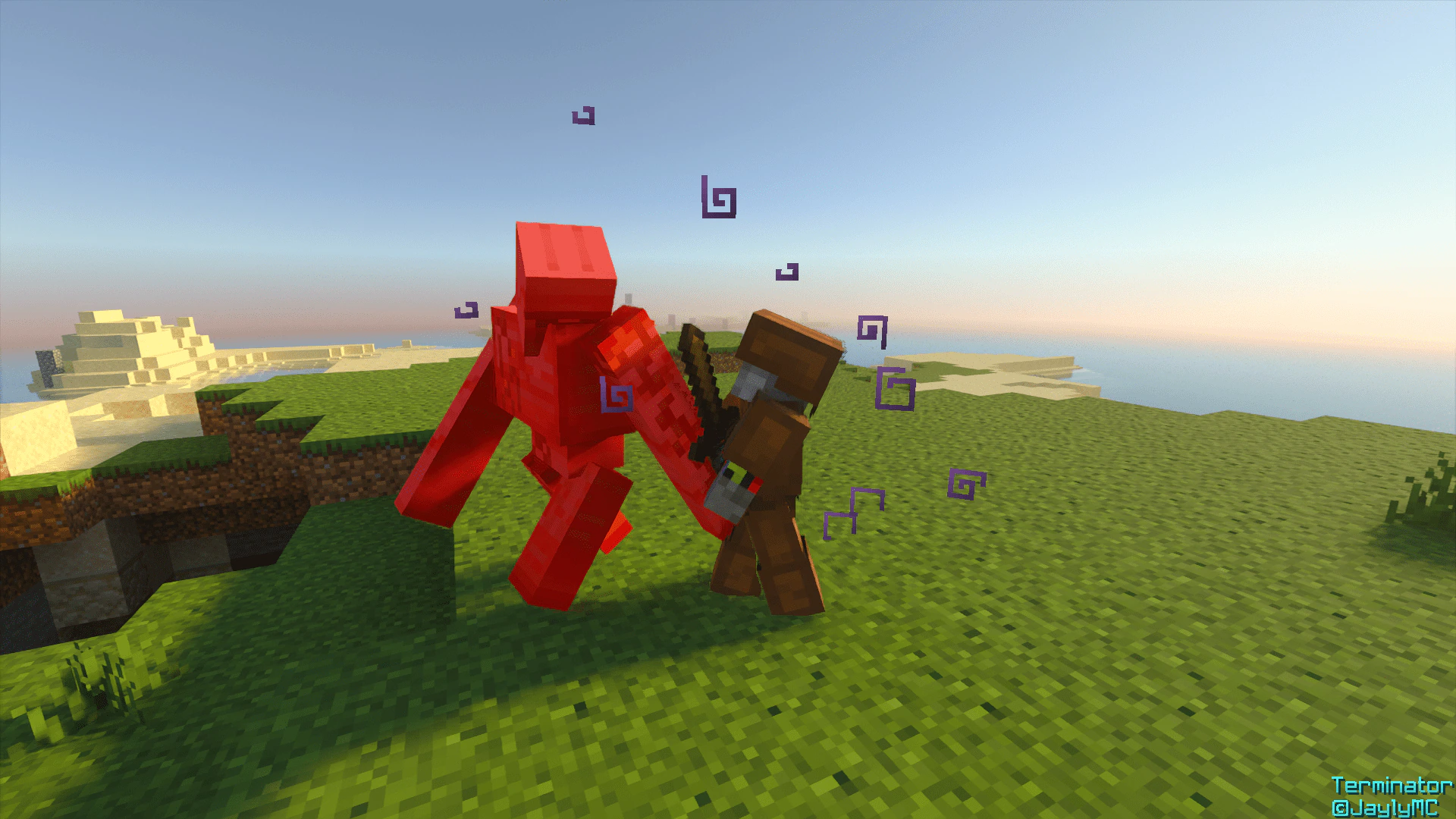 Terminator Addon (1.21, 1.20) – MCPE/Bedrock Hunter Bot Mod — screenshot 3
