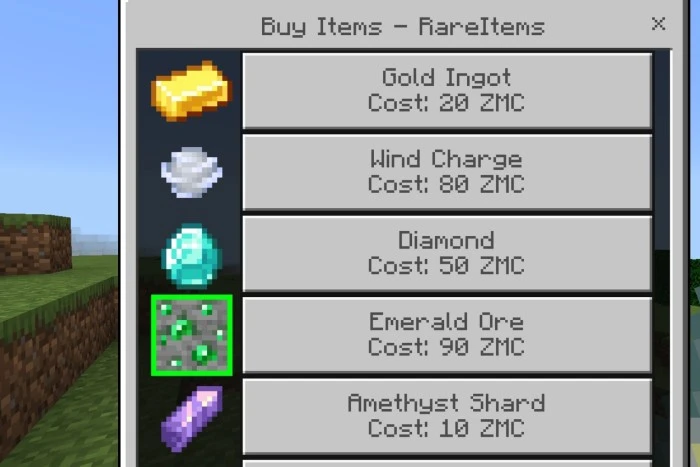 Simple Shop Addon (26.x, 1.21) – MCPE/Bedrock Multiplayer Economic Edition Mod — screenshot 6